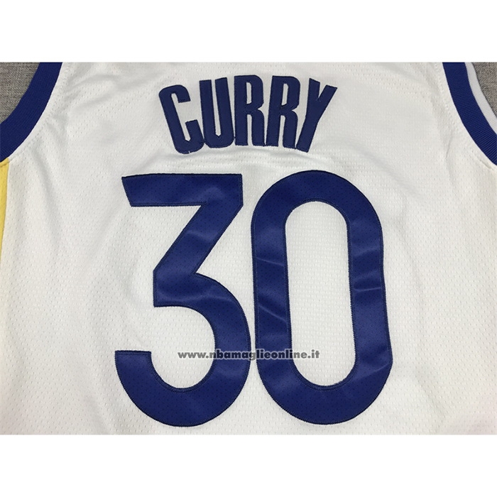 Maglia Golden State Warriors Stephen Curry #30 Association 2022-23 Bianco